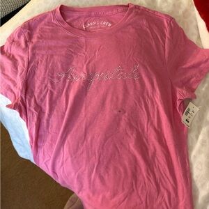 Aeropostale Classic Pink Short Sleeve Tee